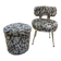Chair and pouf Pelfran
