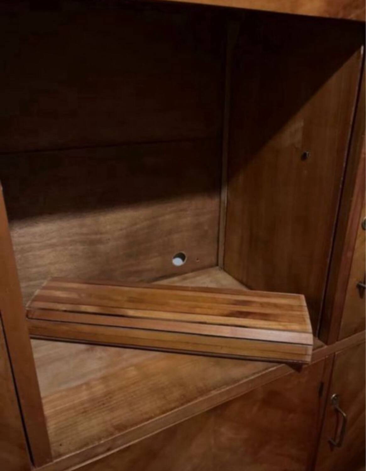 Bookcase display case vintage shelf 1950/60