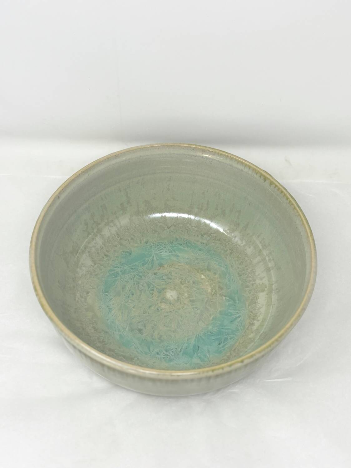 Water green ceramic dish
