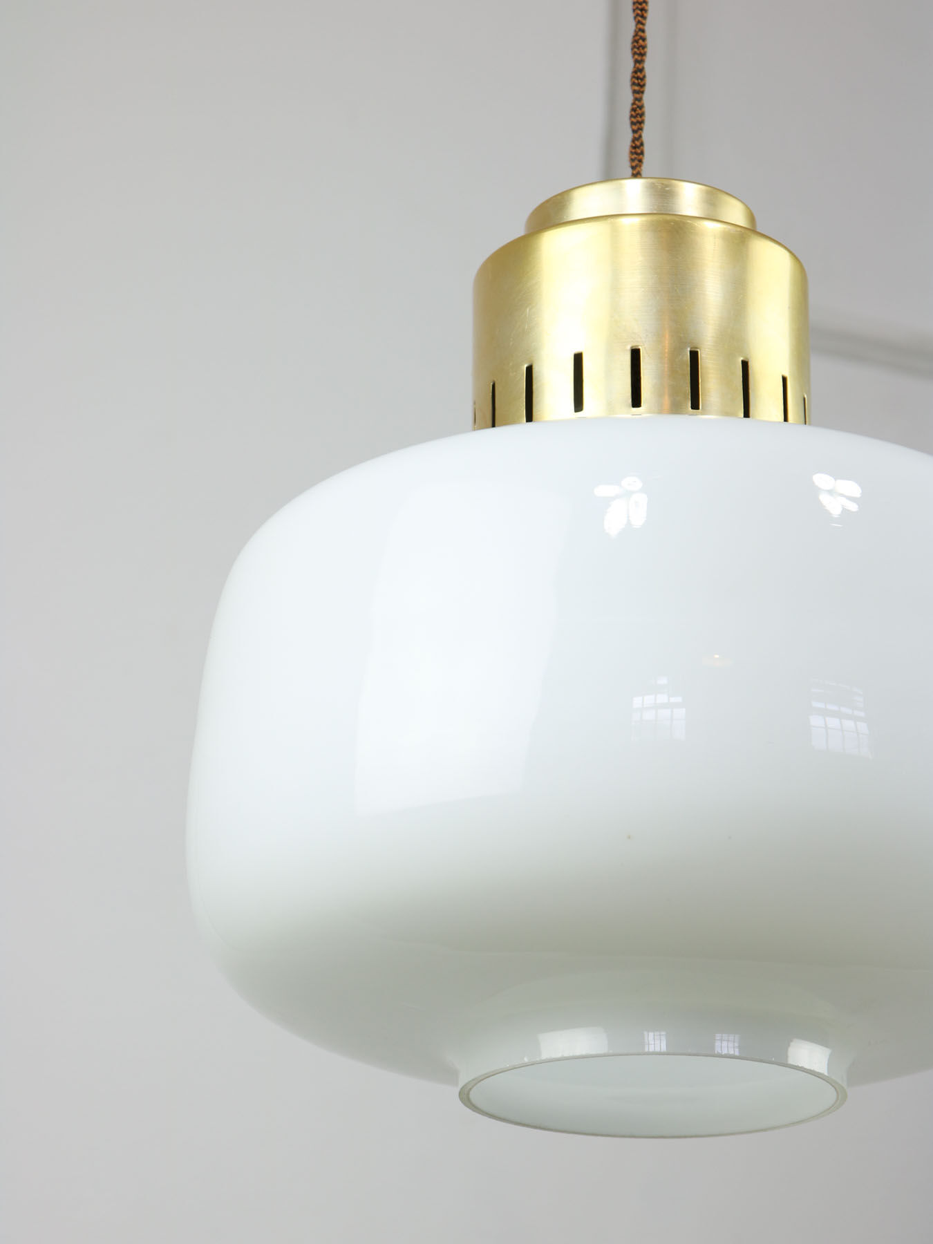 Mid-century Opaline Pendant Lamp