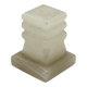 Bougeoir vintage en onyx sculpté, design architectural à gradins