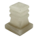 Bougeoir vintage en onyx sculpté, design architectural à gradins