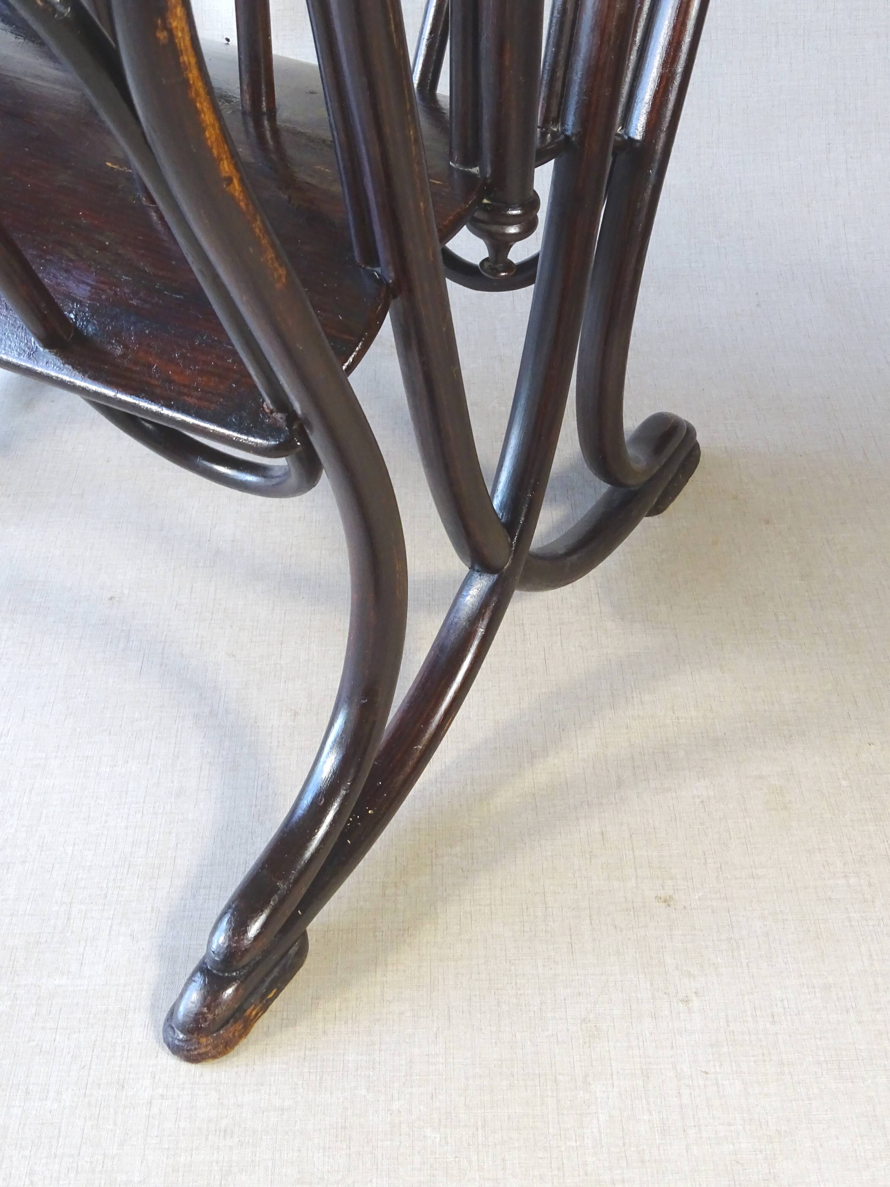 Sheet music stand Thonet 1885 - rosewood finish - music stand