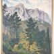 Oil on canvas by Camille Leroy 1905-1995. Alpes-Maritimes.