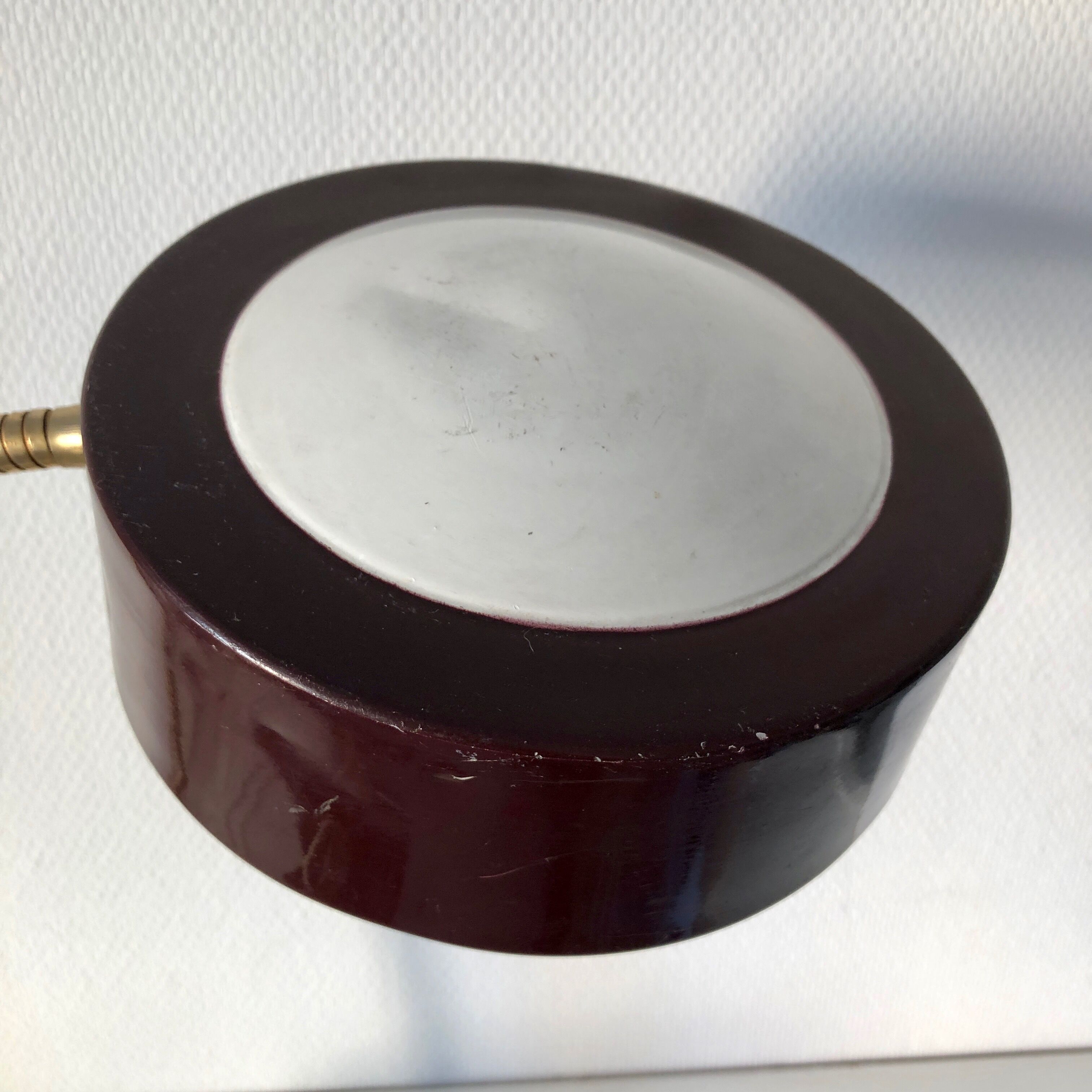 Lamp red garnet Jumo vintage 1970