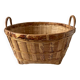round rattan basket 60s-70s