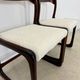 Set of 2 Baumann sled chairs in wood and terry fabric, 60s design