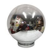 Silver glass ball lamp 1970