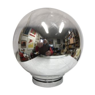 Silver glass ball lamp 1970