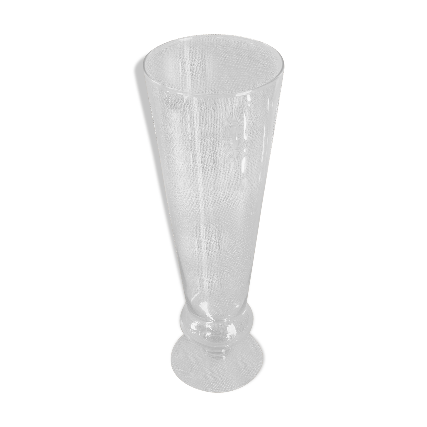 Vintage flute vase with flared neck