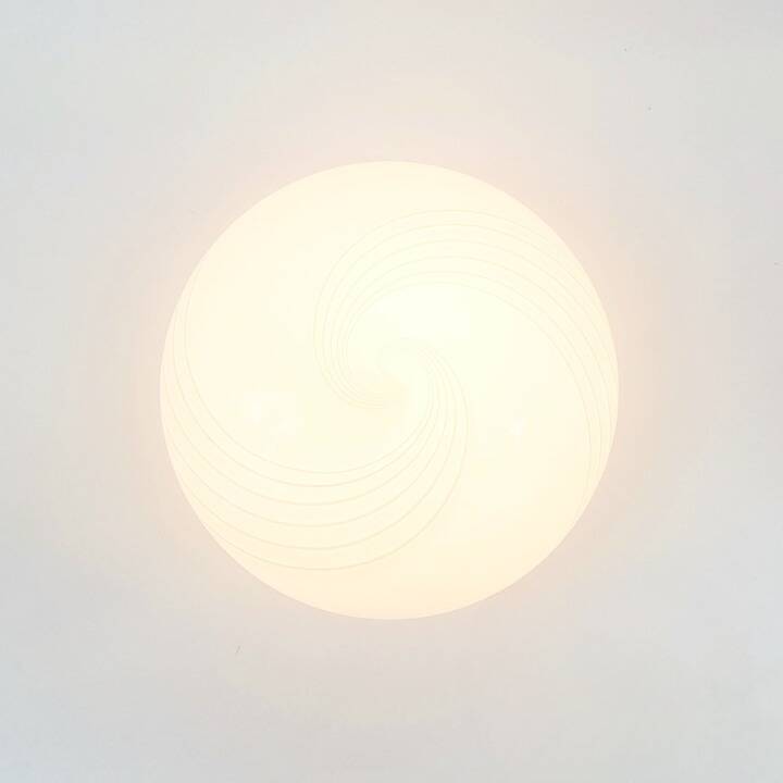 Murano Glass Swirl Ceiling Light or Wall Light from Hillebrand, 1970s