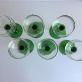 Alsatian type green wine glasses