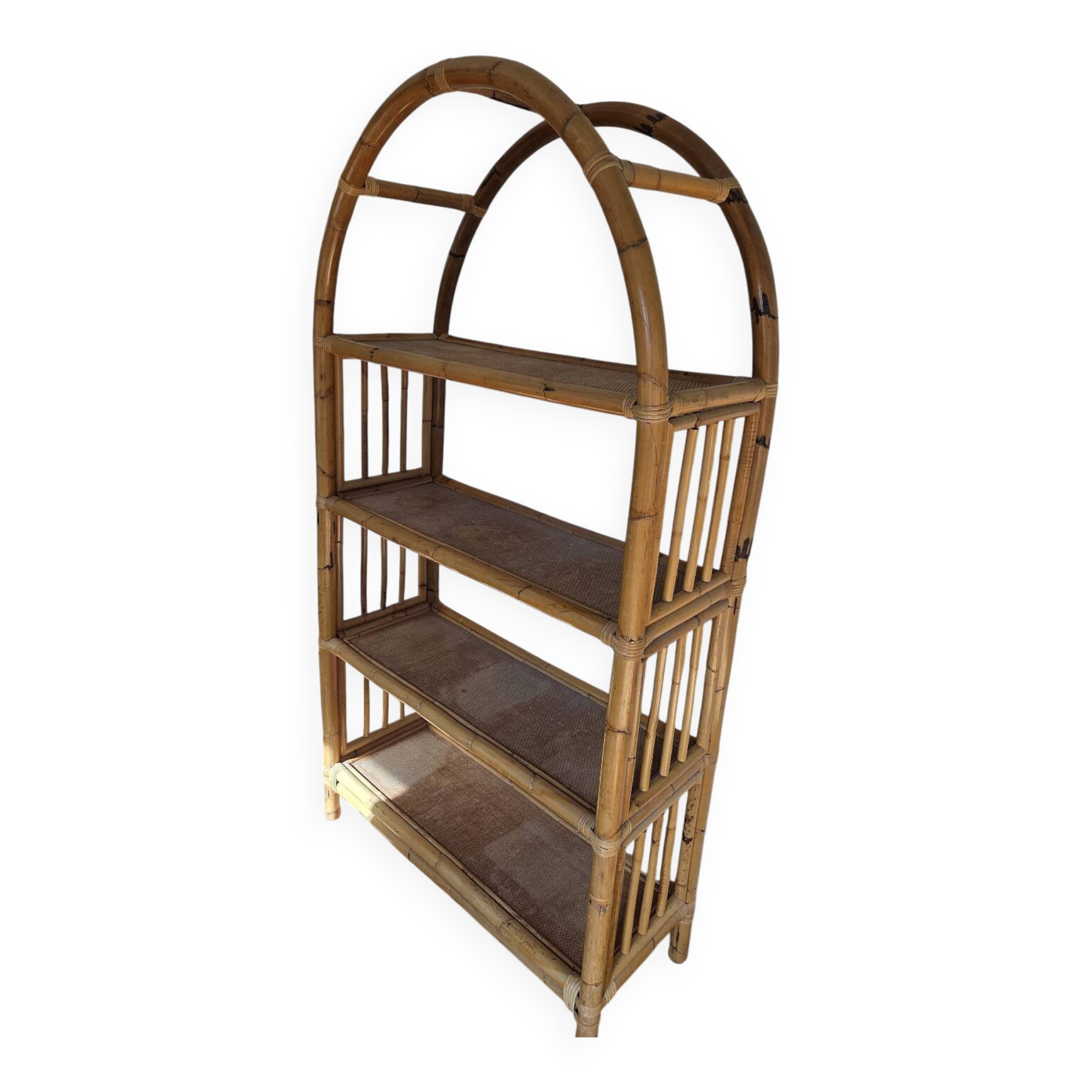 Bamboo standing shelf