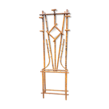 Vintage patinated bamboo coat holder