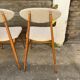 (Lot) Suite de 5 Chaises Pied Compas Restaurées