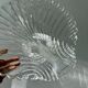 Vintage thick glass dish with lobster decorations