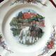 Dish and 12 plates Loux Obernai Sarreguemines Faience ancienne - Dessert service