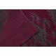 1970s Vintage Turkish Oushak Handmade Wool Cotton Purple Runner Rug 86x261