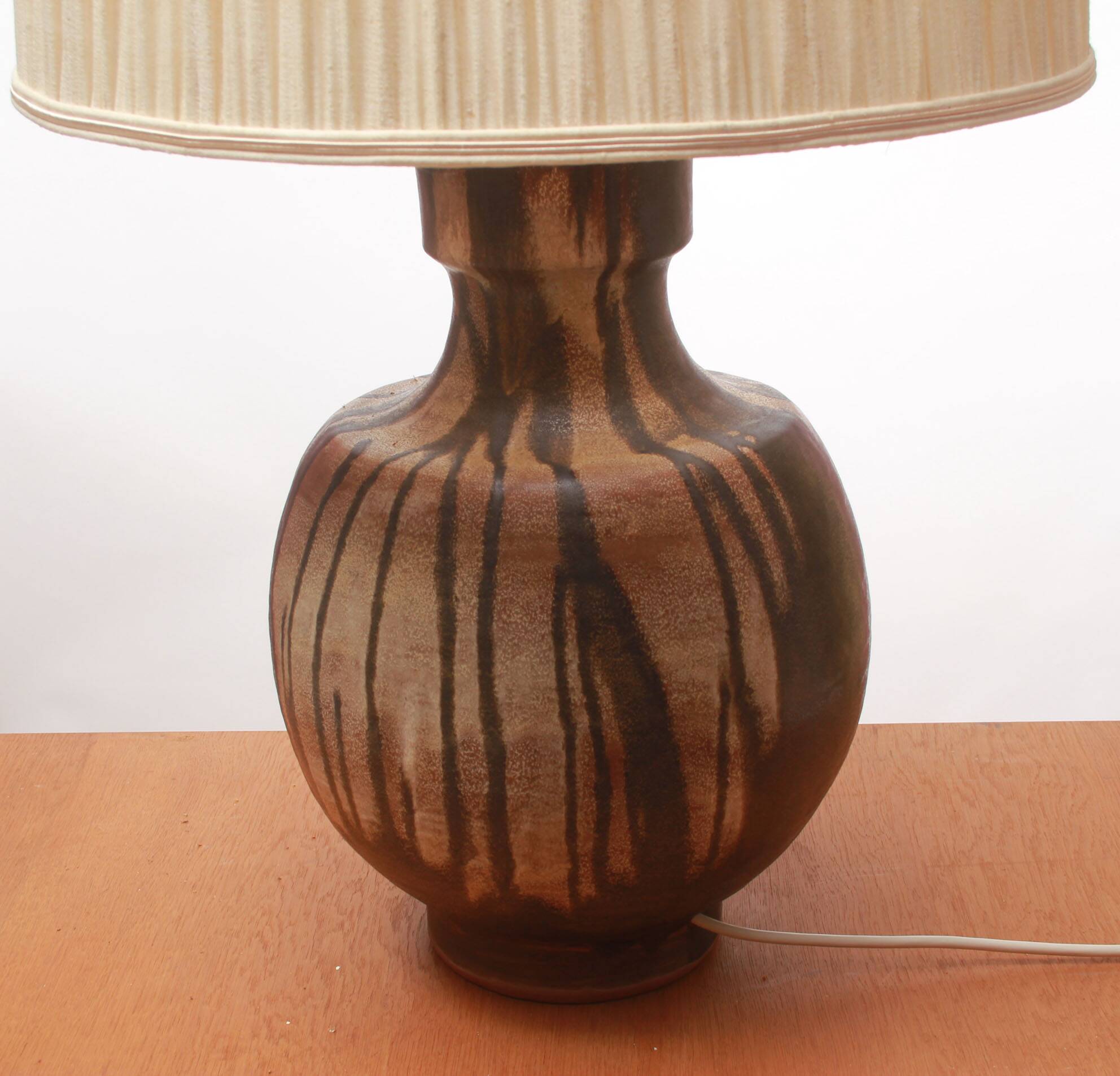 1960s table lamp Majolika