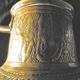 Pitcher - pair of tinned copper pourer qajar persian calligraphy -islamic art