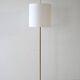 Vintage Scandinavian Brass and Fabric Floor Lamp