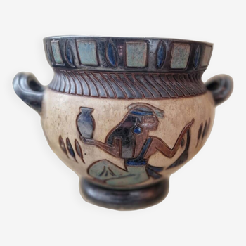 Ancien vase signé Antoine dubois egyptien