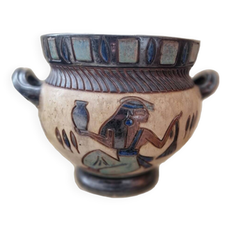 Old Egyptian vase signed Antoine Dubois