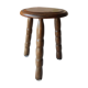 Old farm stool, tripod wooden countryside - vintage