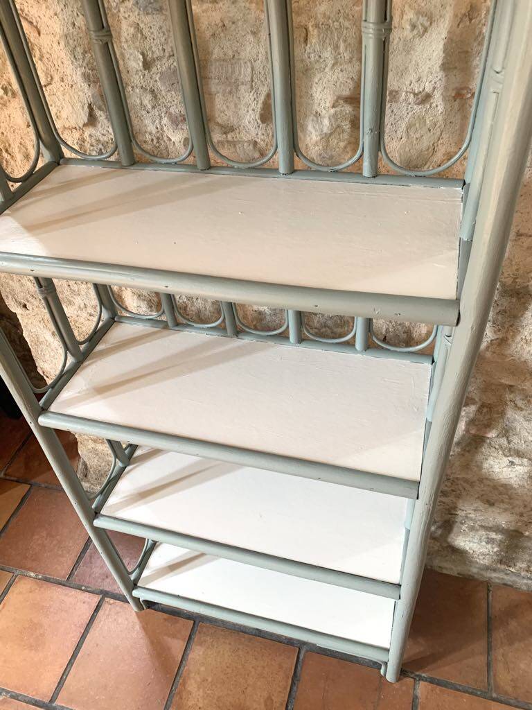 Étagères en rotin, 5 tablettes