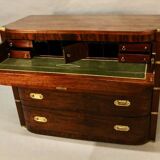 Commode De Marine avec écritoire à Deux Corps En Acajou XIXème Angleterre