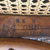 Two Kohn chairs, No. 529, circa 1910, bistro style, caned, bentwood