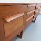 Vintage Scandinavian style sled foot sideboard in teak from the 60s