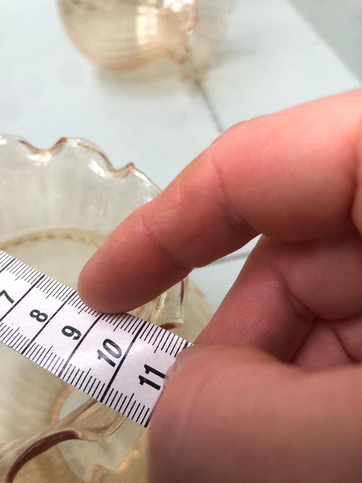 Paire de globes tulipes ambrés