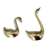 Pair of swans brass year 1970