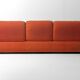 Vintage 'Sapporo' 3-seater sofa in suede by Mobil Girgi, 1970s