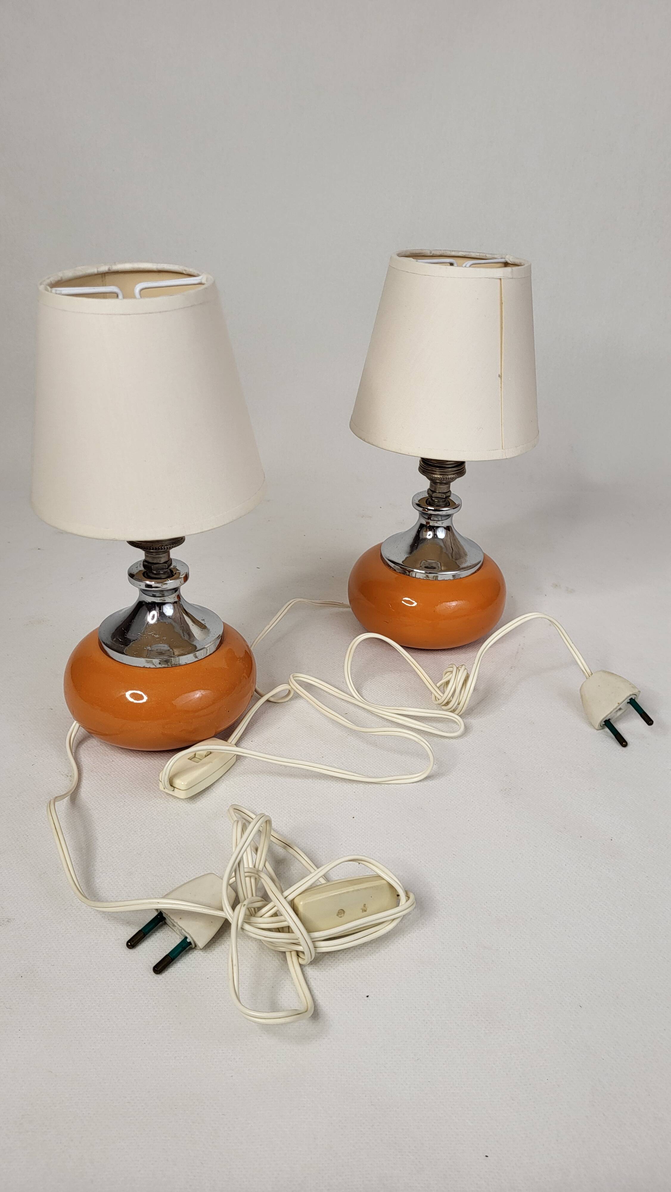 2 vintage lamps from the 70s