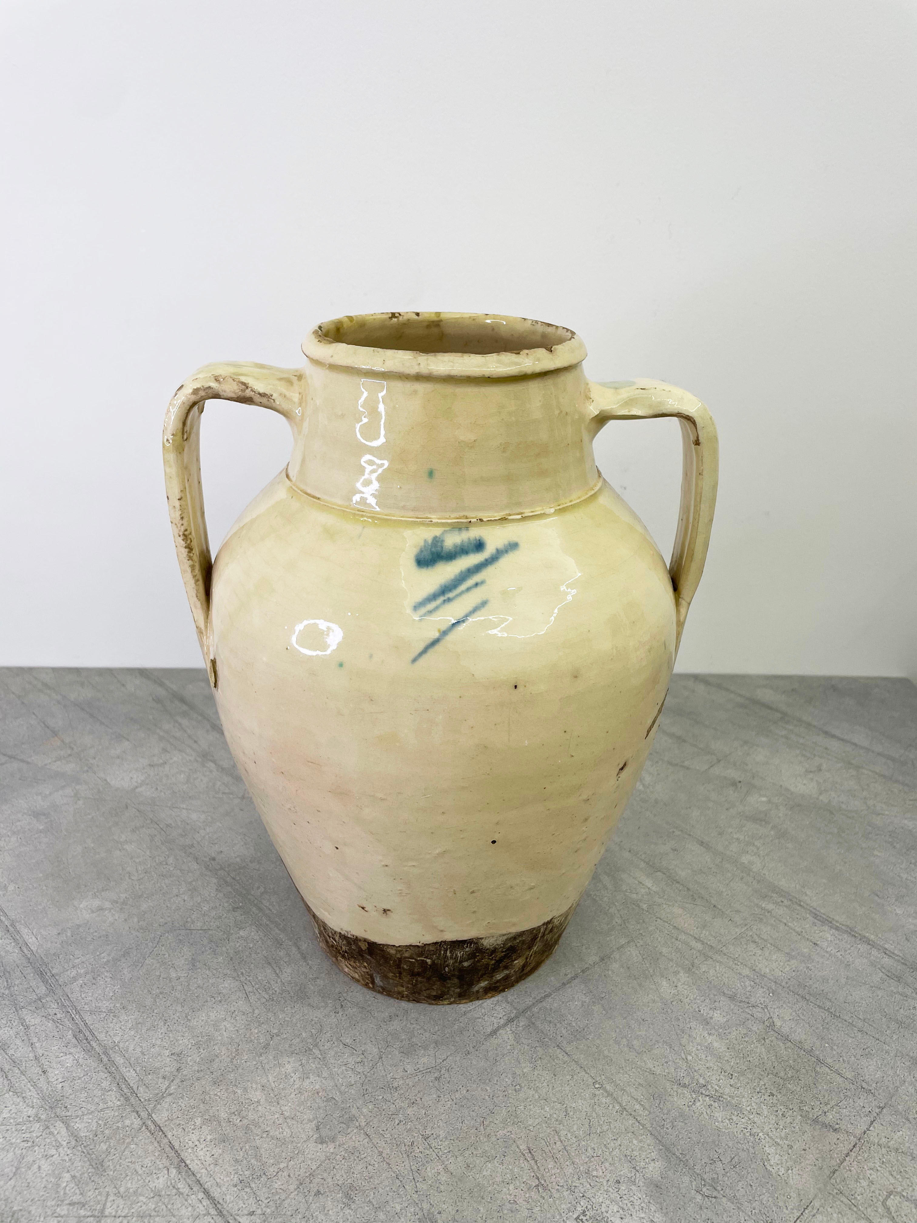 Antique tree of life confit pot