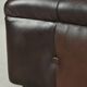 Cowhide Chesterfield ottoman with beautiful colours in English style