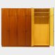 Large vintage mid century modern XL wardrobe in teak, 1960s