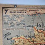 School map vidal lablache mezieres france railway - liners