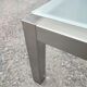 Table basse métal poli vintage 1950/1970