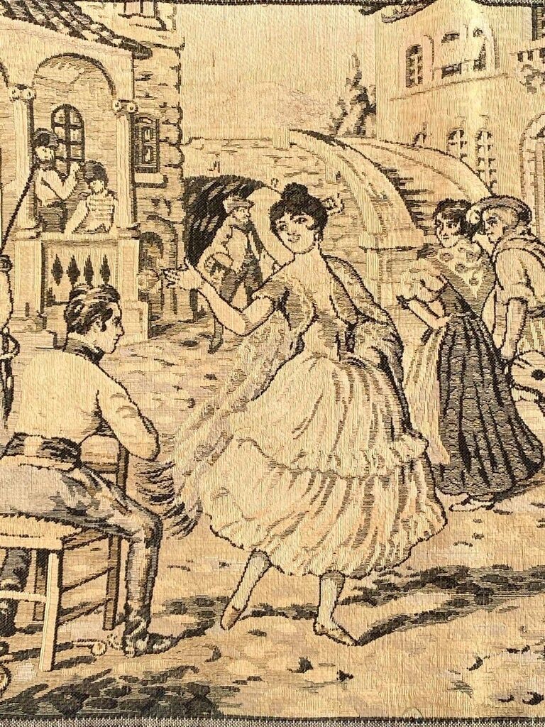 Antique French Jaquar Tapestry