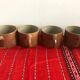 4 tasses en grès anciennes