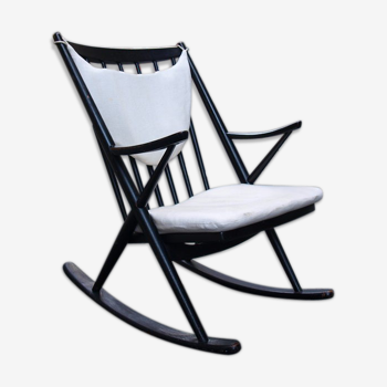 Rocking chair designé par Frank Reenskaug années 50