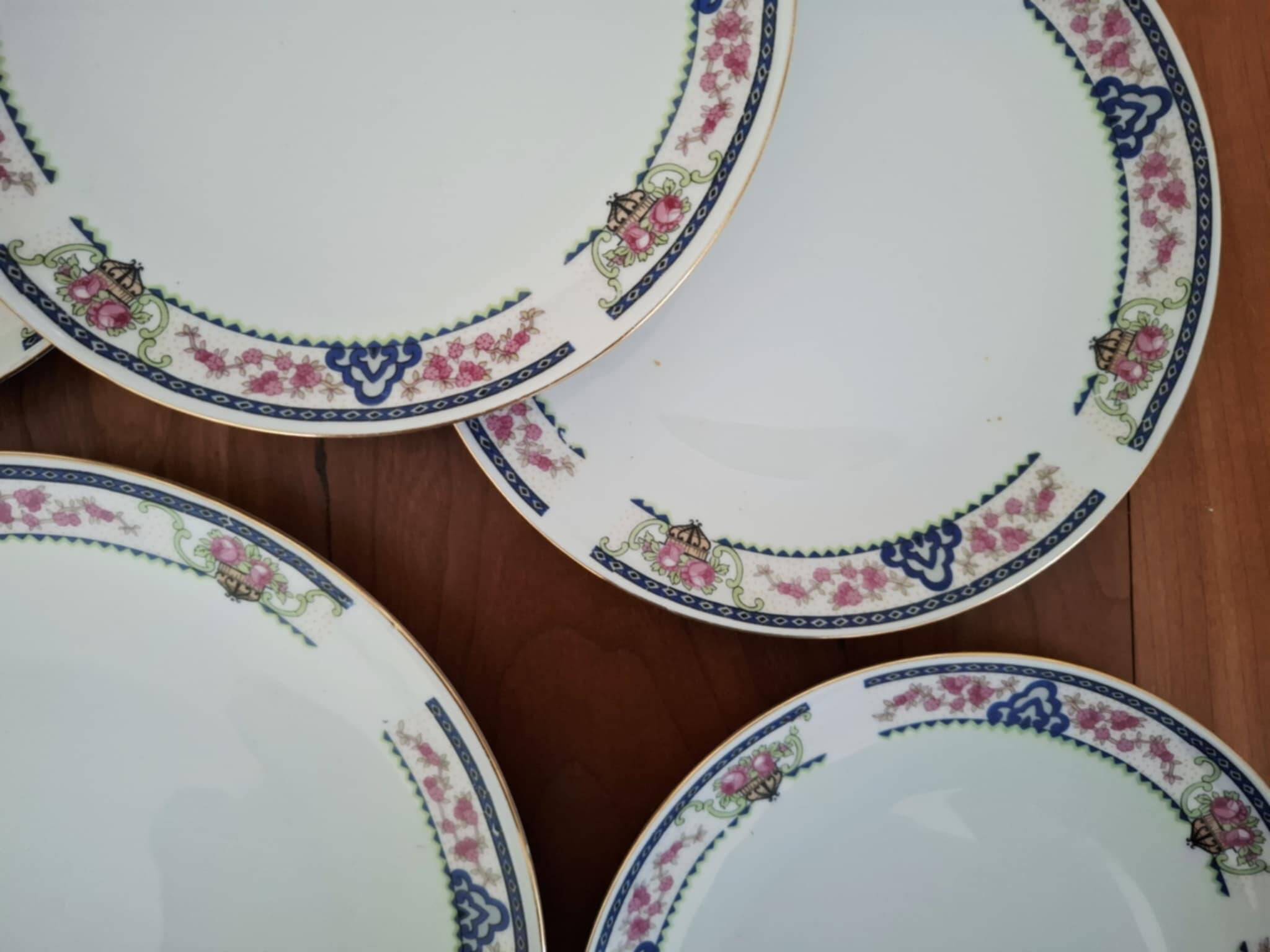 Bavarian Porcelain Dessert Set