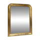 Louis-Philippe mirror gilded with gold leaf, 110.5cm/86cm trumeau