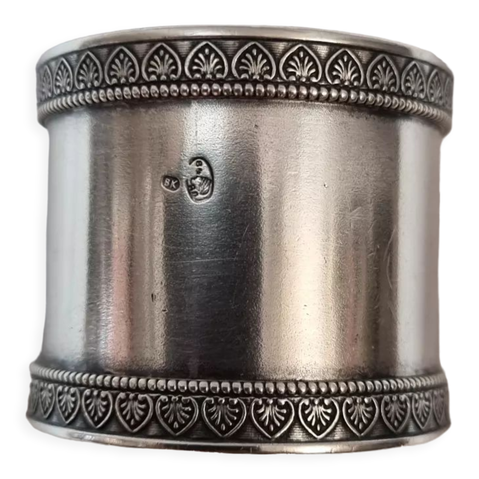 Solid silver towel ring