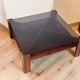 Scandinavian coffee table Mobelintarsia – Rosewood & smoked glass – 1960s