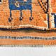 Tapis de couloir turc Orientel, orange délavé, bleu marine, 4 x 11, 105 x 339 cm, SK 23509