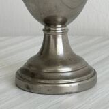 Vintage patinated tin vase